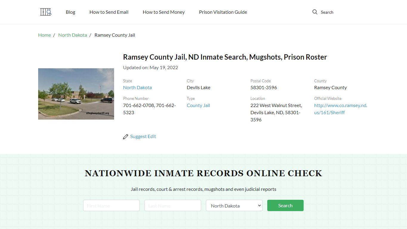 Ramsey County Jail, ND Inmate Search, Mugshots, Prison Roster